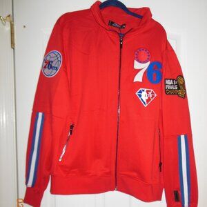 NEW with Tags Philadelphia 76ers Zip Up Jacket NBA 3X Finals Champions Doctor J